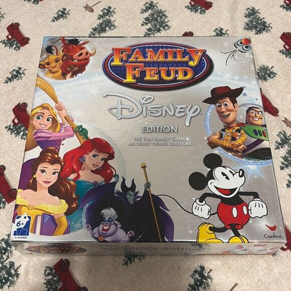 Family Feud Disney Edition Board Game Family Night Ages 6+ New 3 Or More Players - Picture 1 of 6